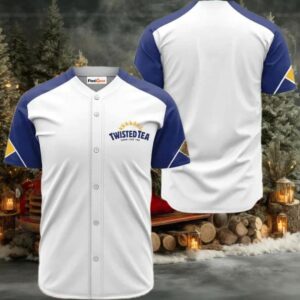 Twisted Tea White And Blue Jersey Shirt