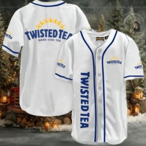 Twisted Tea White Baseball Jersey