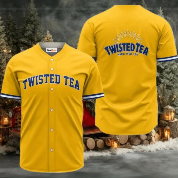 Twisted Tea Yellow Basic Jersey Shirt