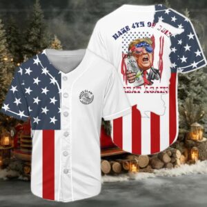 White Claw Donald Trump Independence Day Baseball Jersey
