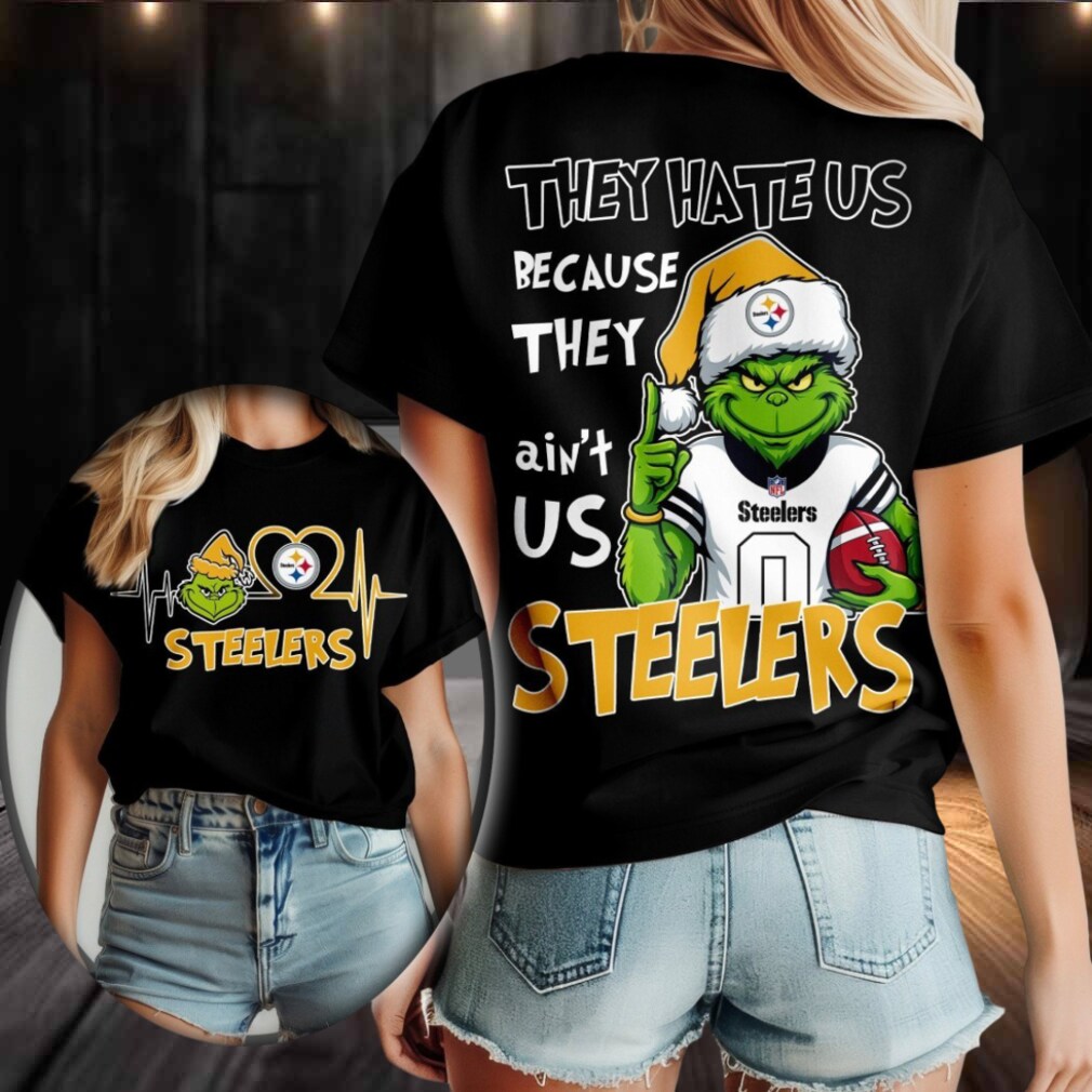 Pittsburgh Steelers Grinch Santa They Hate Us Because They Ain’t Us Merry Christmas Shirt Pittsburgh Steelers Grinch Santa They Hate Us Because They Ain’t Us Merry Christmas Shirt