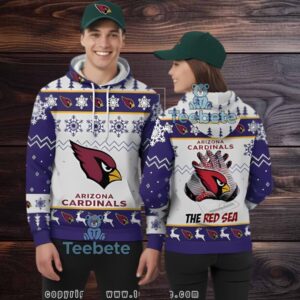 Arizona Cardinals The Red Sea Ugly 3D Hoodie Youth