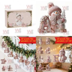 2025 Alphabet Snowman Advent Calendar Christmas