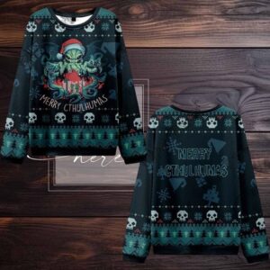 2025 Christmas Merry Cthulhumas Ugly Christmas Sweater