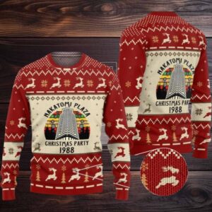 2025 Christmas Nakatomi Plaza Christmas Party 1988 Vintage Ugly Christmas Sweater