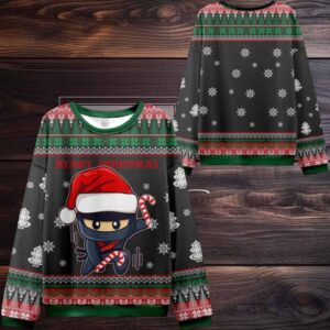 2025 Christmas Ninja Kawai Ugly Christmas Sweater