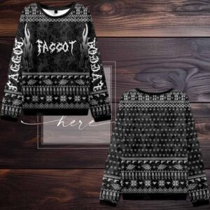 2025 Christmas Punk Faggot Pride Ugly Christmas Sweater