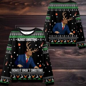 2025 Christmas Reindeer Man Ugly Christmas Sweater