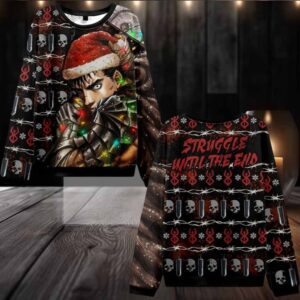 2025 Christmas Struggle Until the End Ugly Christmas Sweater