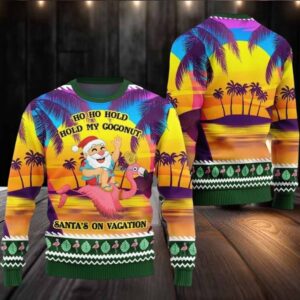 2025 Christmas Sunny Santa Soaked Vacation Ugly Christmas Sweater
