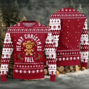 2025 Christmas Sweet & Silly Gingerbread Cookie Ugly Christmas Sweater