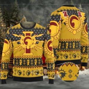 2025 Christmas Warhammer Adeptus Custodes Iconic Ugly Christmas Sweater