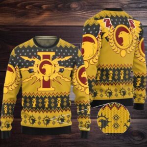 2025 Christmas Warhammer Adeptus Custodes Iconic Ugly Christmas Sweater