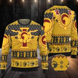 2025 Christmas Warhammer Adeptus Custodes Iconic Ugly Christmas Sweater