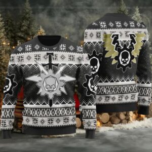 2025 Christmas Warhammer Chaos Knights House Vextrix Iconic Ugly Christmas Sweater
