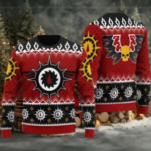 2025 Christmas Warhammer Flesh Tearers Iconic Ugly Christmas Sweater