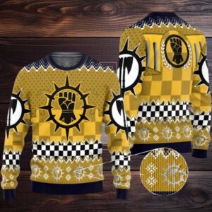 2025 Christmas Warhammer Imperial Fists Iconic Ugly Christmas Sweater