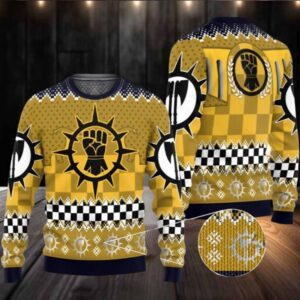 2025 Christmas Warhammer Imperial Fists Iconic Ugly Christmas Sweater