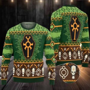 2025 Christmas Warhammer Necron Iconic Ugly Christmas Sweater