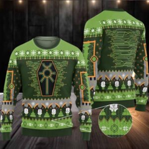 2025 Christmas Warhammer Nefarious Necron Iconic Ugly Christmas Sweater