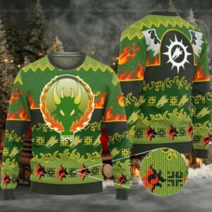 2025 Christmas Warhammer Salamanders Iconic Ugly Christmas Sweater