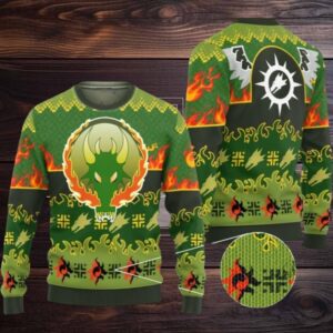 2025 Christmas Warhammer Salamanders Iconic Ugly Christmas Sweater