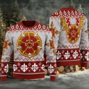 2025 Christmas Warhammer Sisters Of Battle Iconic Ugly Christmas Sweater