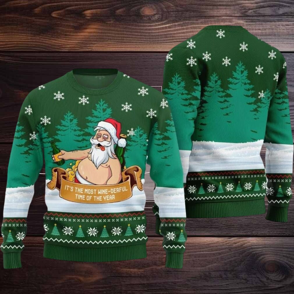 2025 Christmas Wine derful Santa Ugly Christmas Sweater 2025 Christmas Wine derful Santa Ugly Christmas Sweater