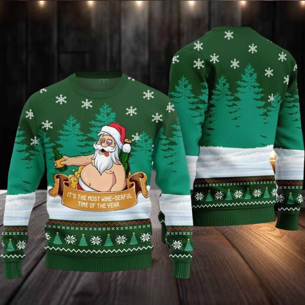 2025 Christmas Wine derful Santa Ugly Christmas Sweater 2025 Christmas Wine derful Santa Ugly Christmas Sweater