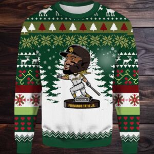 2025 Fernando Tatis JR. Postseason Padres Ugly Christmas Sweater