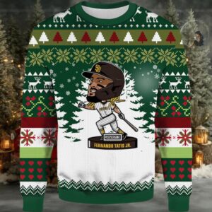 2025 Fernando Tatis JR. Postseason Padres Ugly Christmas Sweater