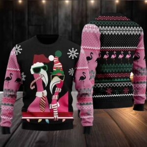 2025 Flamingo Ugly Christmas Sweater