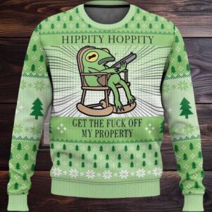 2025 Hippity Hoppity Frog Meme Christmas Christmas Ugly Sweater