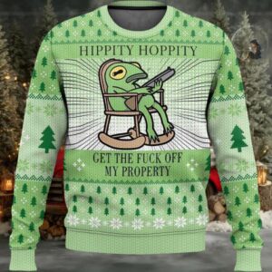 2025 Hippity Hoppity Frog Meme Christmas Christmas Ugly Sweater