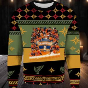 2025 Houston Astros World Championship Ugly Christmas Sweater