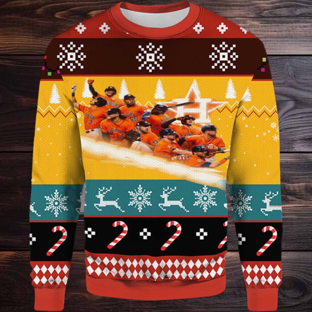 2025 Houston Astros World Series Bound Team Ugly Christmas Sweater 2025 Houston Astros World Series Bound Team Ugly Christmas Sweater
