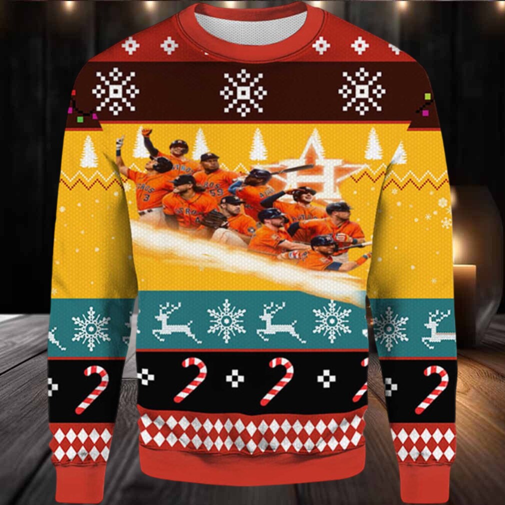 2025 Houston Astros World Series Bound Team Ugly Christmas Sweater 2025 Houston Astros World Series Bound Team Ugly Christmas Sweater