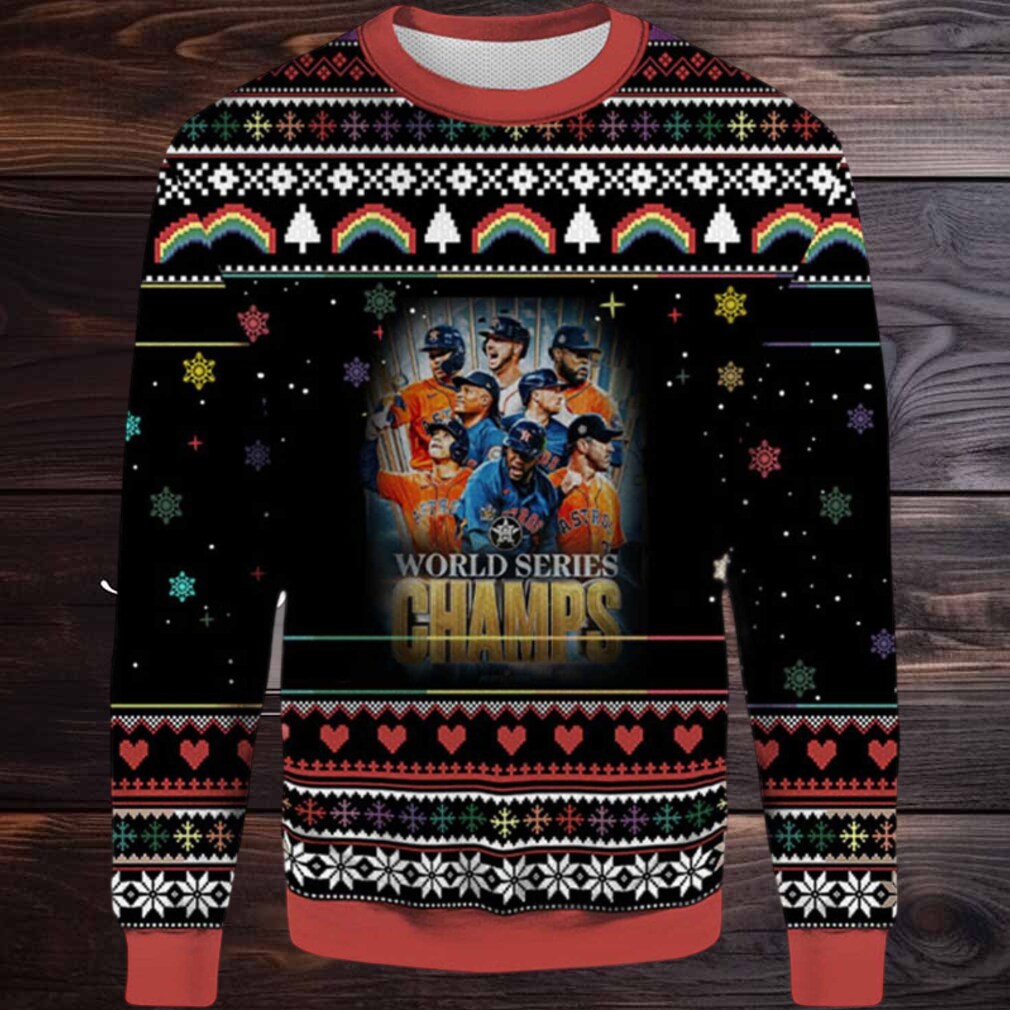 2025 Houston Astros World Series Champs Ugly Christmas Sweater 2025 Houston Astros World Series Champs Ugly Christmas Sweater