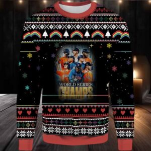 2025 Houston Astros World Series Champs Ugly Christmas Sweater