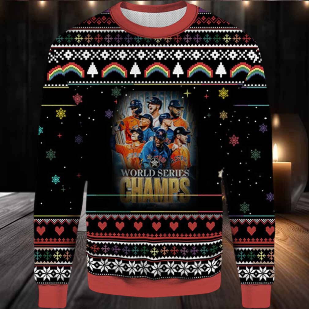 2025 Houston Astros World Series Champs Ugly Christmas Sweater 2025 Houston Astros World Series Champs Ugly Christmas Sweater