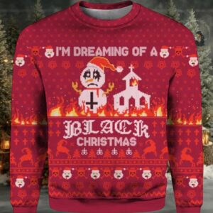 2025 I’m Dreaming Of A Black Christmas Ugly Sweater