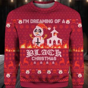 2025 I’m Dreaming Of A Black Christmas Ugly Sweater