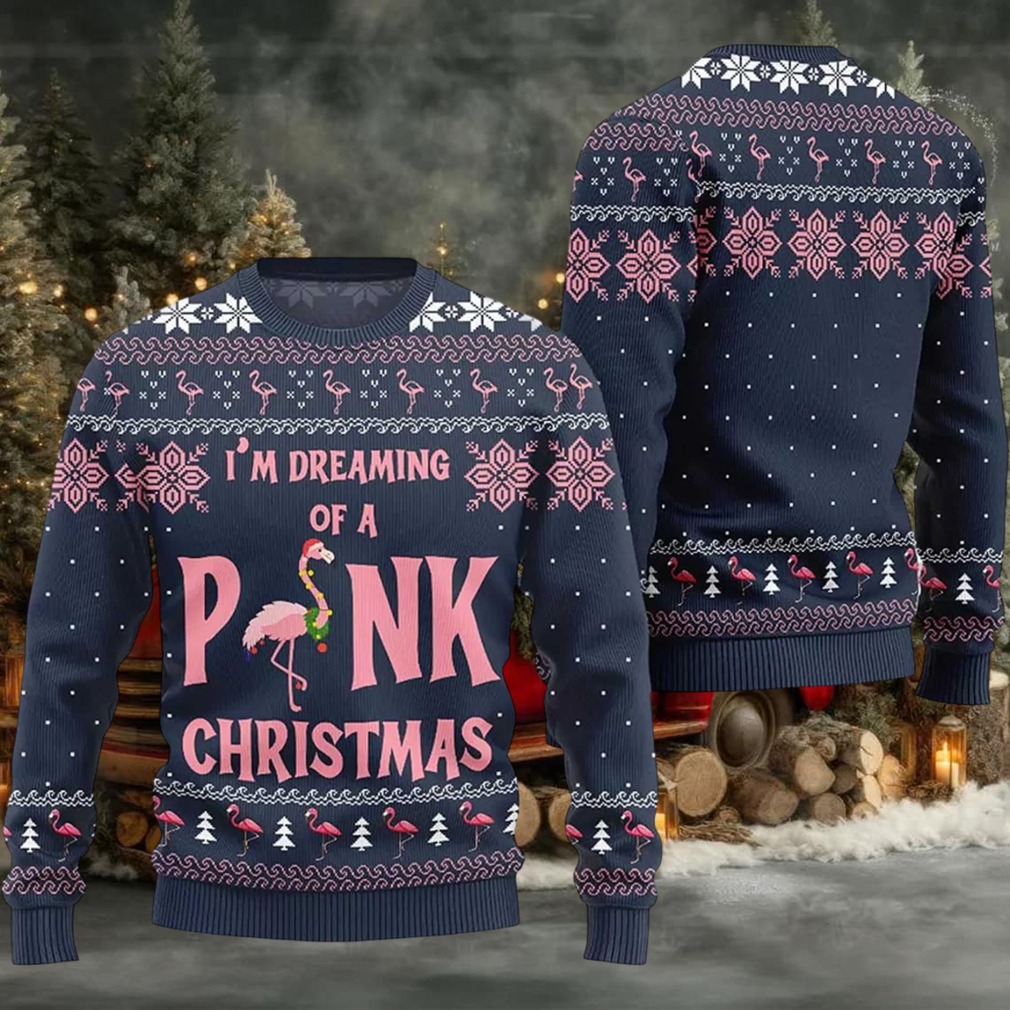 2025 I’m Dreaming Of Pink Christmas Flamingo Ugly Christmas Sweater 2025 I’m Dreaming Of Pink Christmas Flamingo Ugly Christmas Sweater