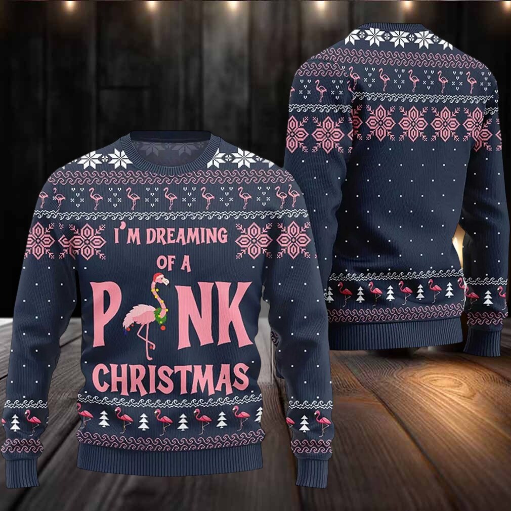 2025 I’m Dreaming Of Pink Christmas Flamingo Ugly Christmas Sweater 2025 I’m Dreaming Of Pink Christmas Flamingo Ugly Christmas Sweater