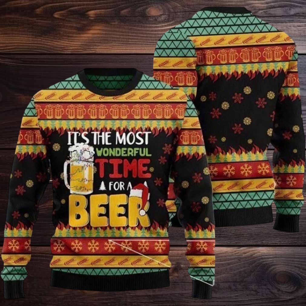 2025 It’s The Most Wonderfull Time For A Beer Ugly Christmas Sweater