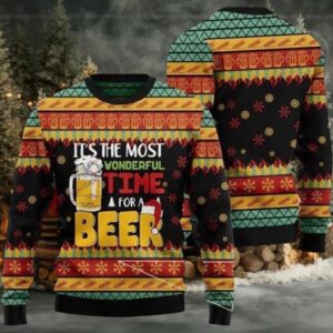 2025 It’s The Most Wonderfull Time For A Beer Ugly Christmas Sweater