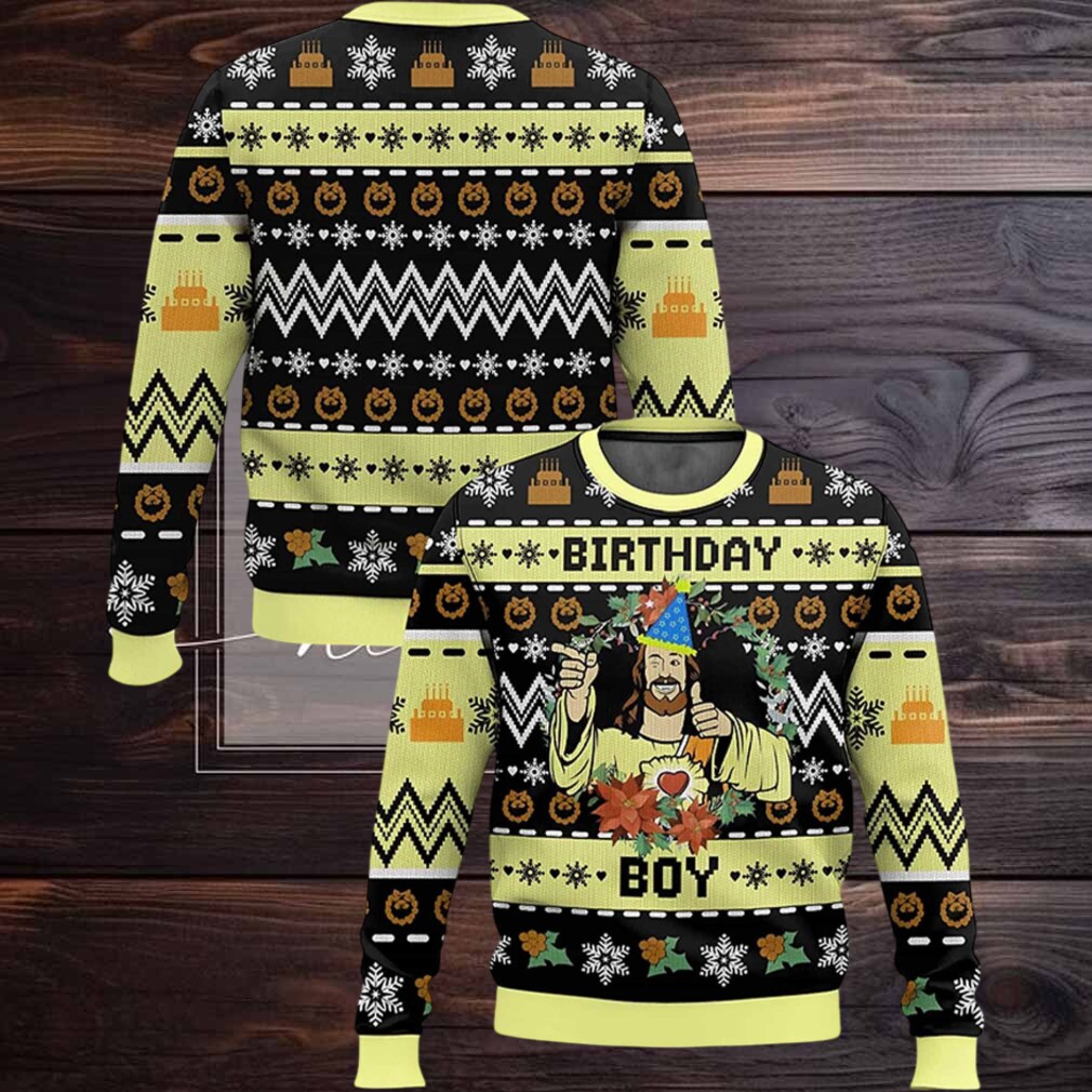 2025 Jesus Birthday Boy Ugly Christmas Sweater 2025 Jesus Birthday Boy Ugly Christmas Sweater