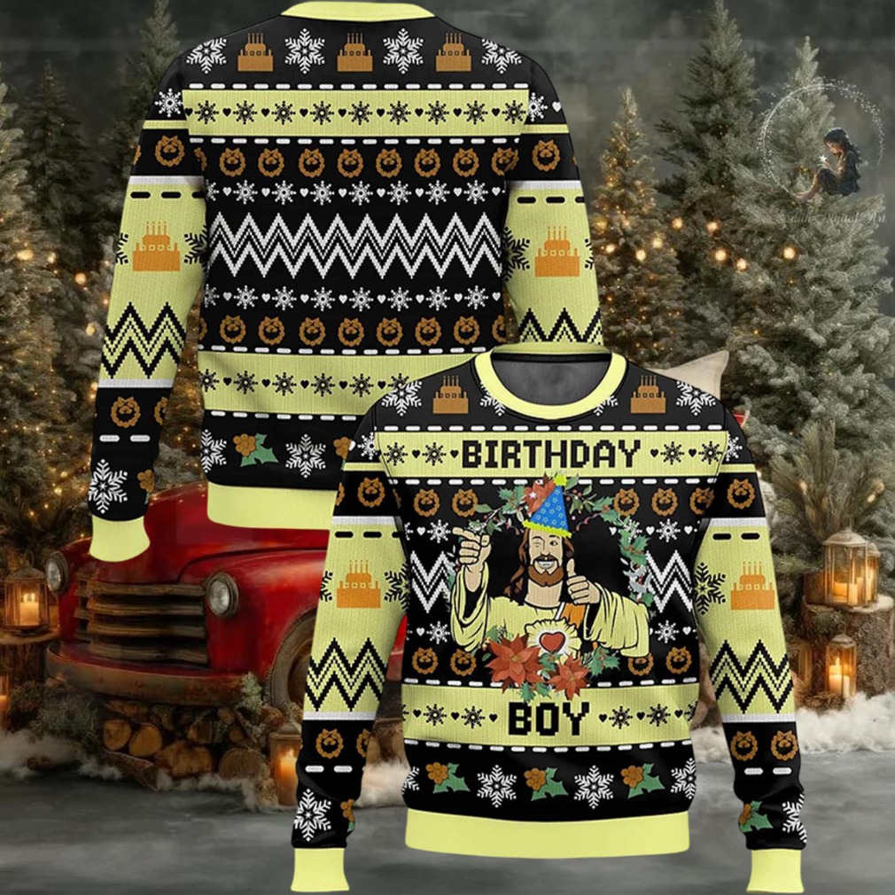 2025 Jesus Birthday Boy Ugly Christmas Sweater 2025 Jesus Birthday Boy Ugly Christmas Sweater