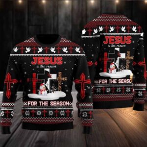 2025 Jesus The Reason for The Season Ugly Christmas Sweater