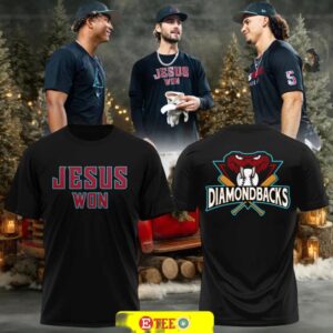 2025 Jesus Won x Arizona Diamondbacks Spirit 2 sided t shirt